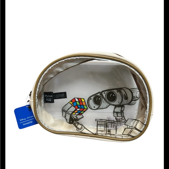 NWT Loungefly Disney Pixar Wall-E And Eve Cosmetic Bag Set Of 3 - Picture 4 of 14
